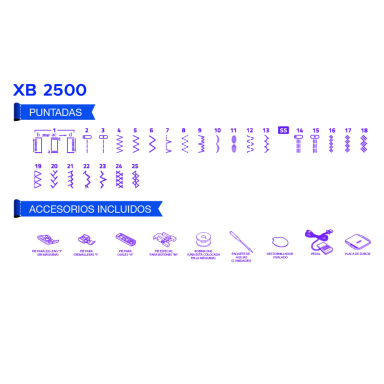 Maquina de Coser Brother - XB 2500