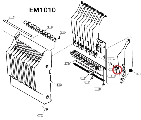 Take Up Spring Middle Thread Course EM - Ricoma - EM1010 - Image 2