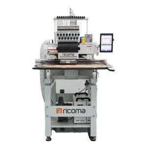 Maquina de Bordar Industrial Ricoma con Corte Laser - 1 Cabezal Tubular SWD 1501 10S - Area de bordado 35 x 80 cm